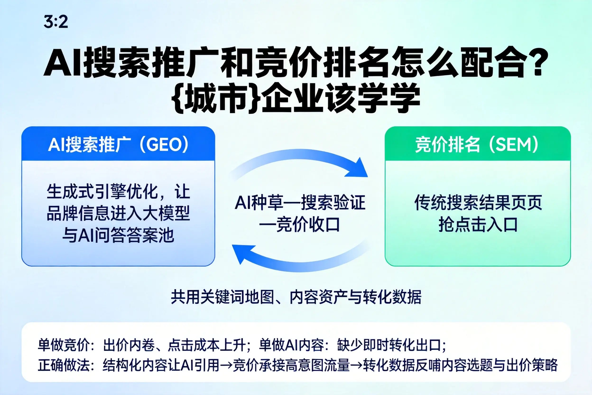 AI搜索推广和竞价排名怎么配合？揭阳企业该学学