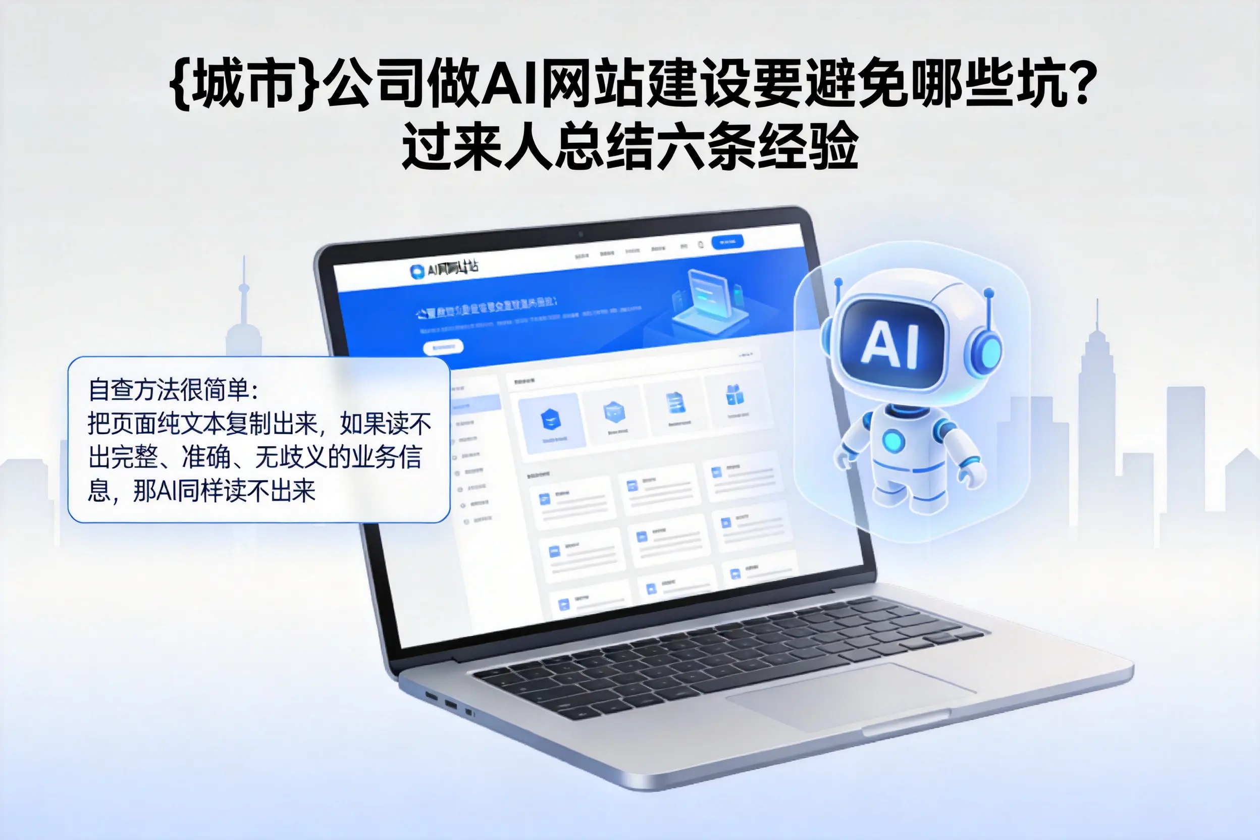 揭阳公司做AI网站建设要避免哪些坑？过来人总结六条经验
