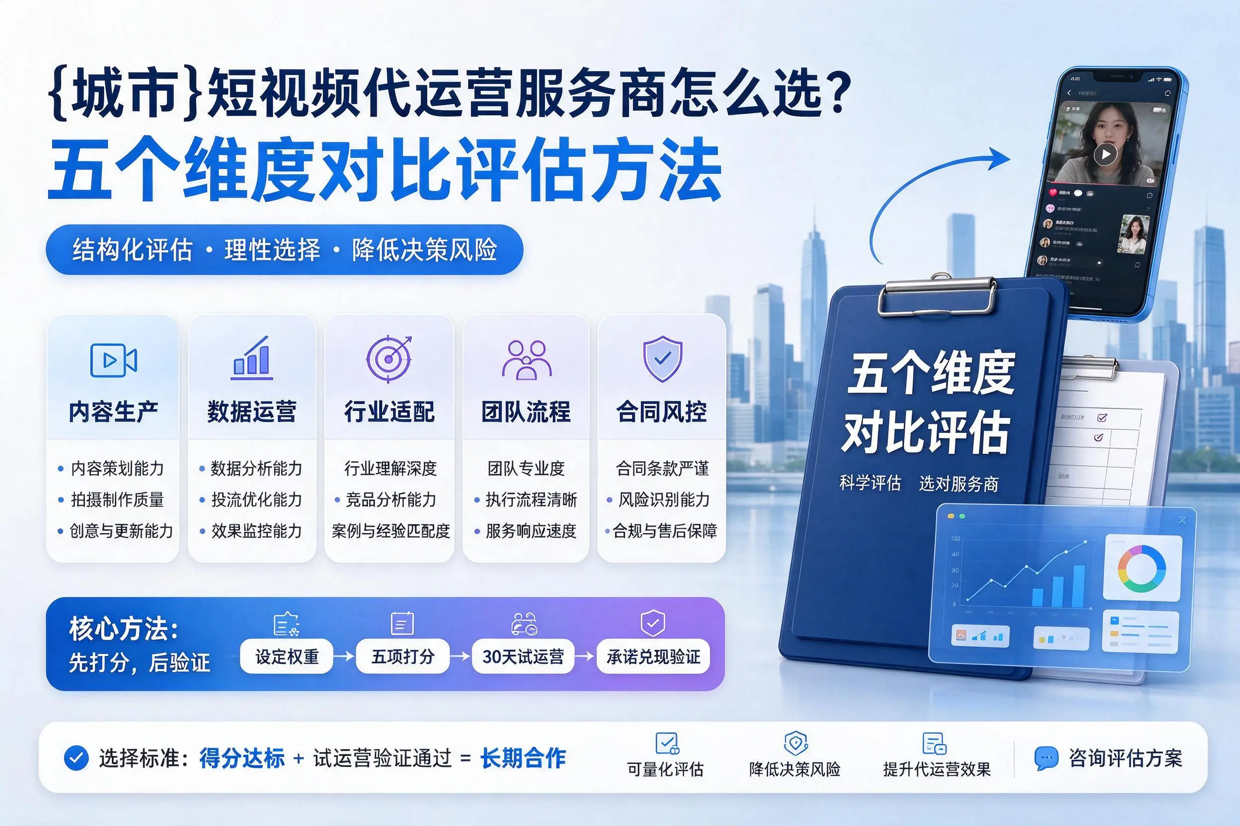 揭阳短视频代运营服务商怎么选？五个维度对比评估方法