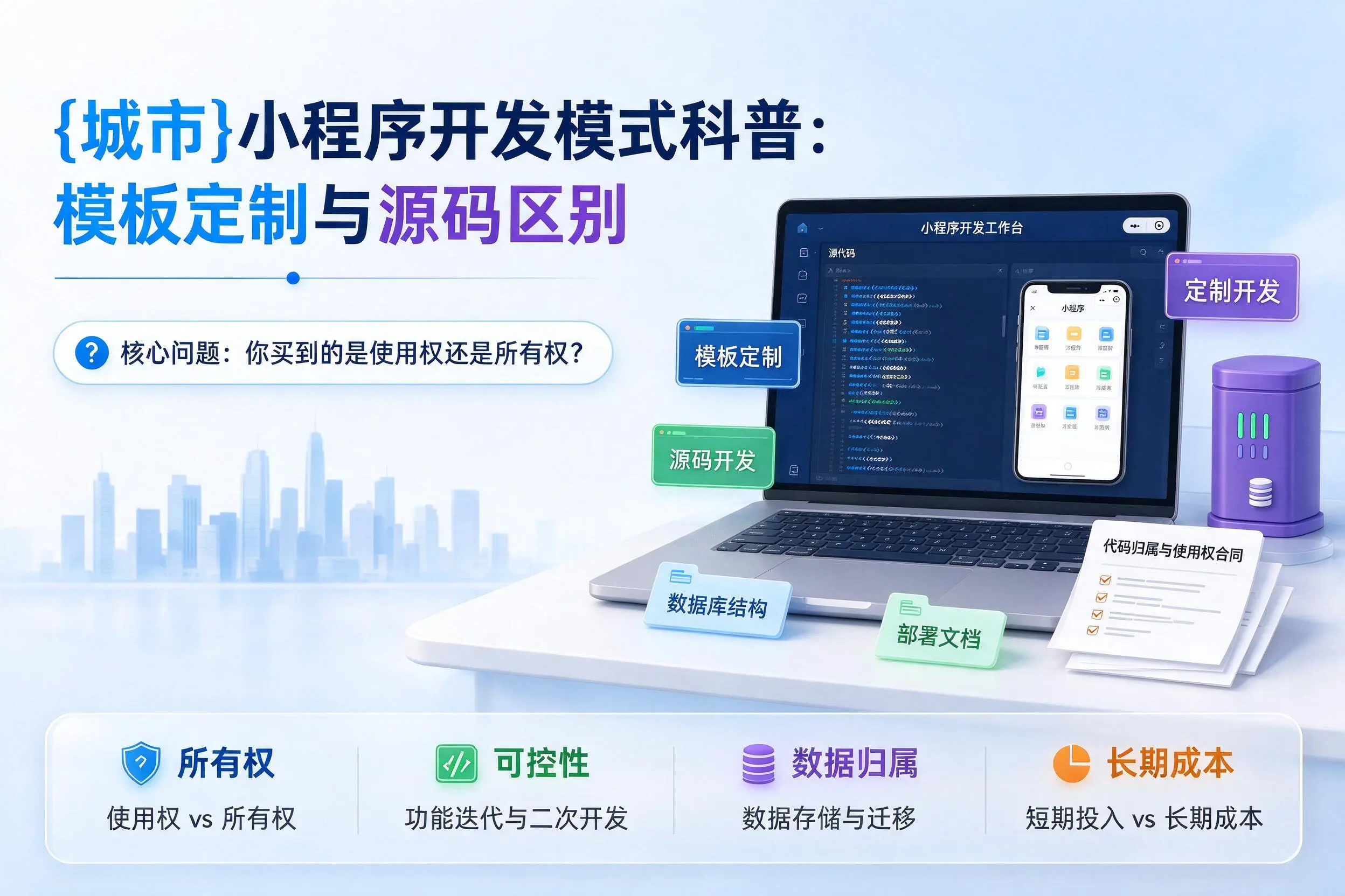 揭阳小程序开发模式科普：模板定制与源码区别