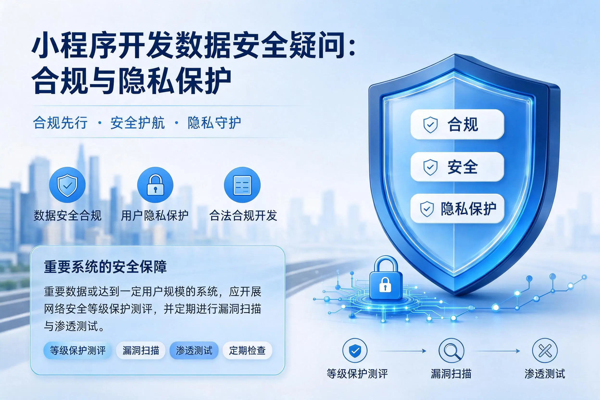 揭阳小程序开发数据安全疑问:合规与隐私保护