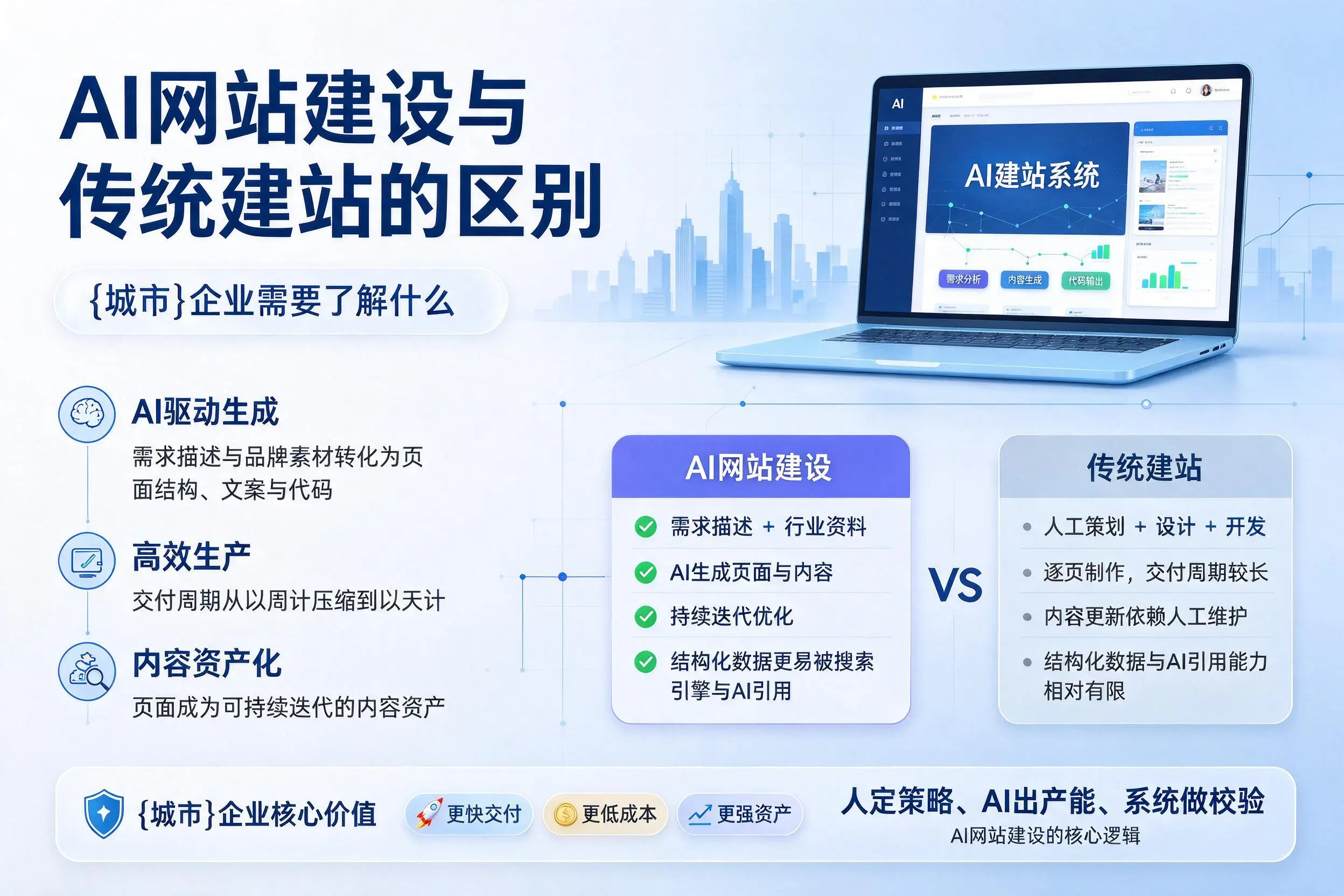AI网站建设与传统建站的区别，揭阳企业需要了解什么