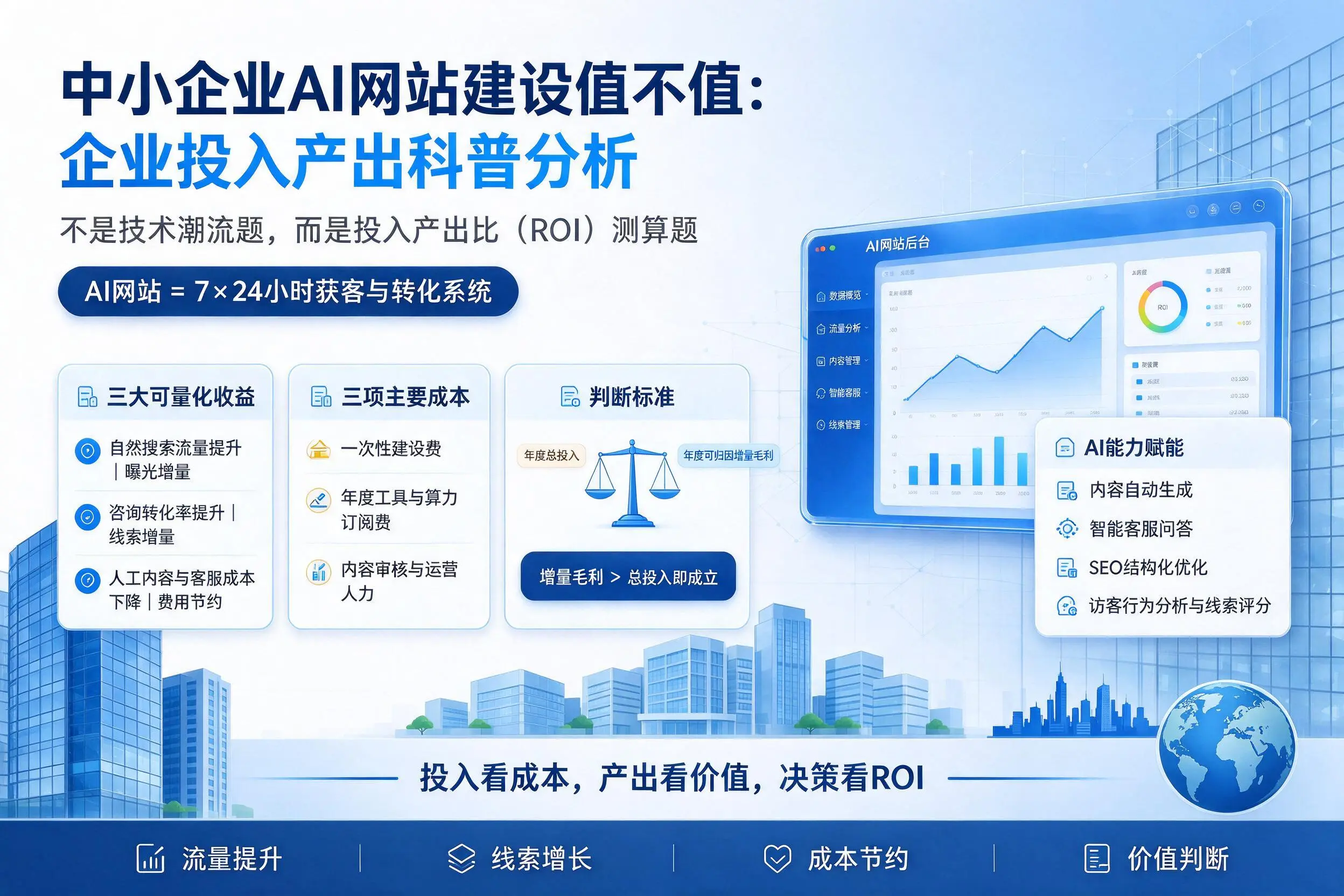 中小企业AI网站建设值不值:揭阳企业投入产出科普分析