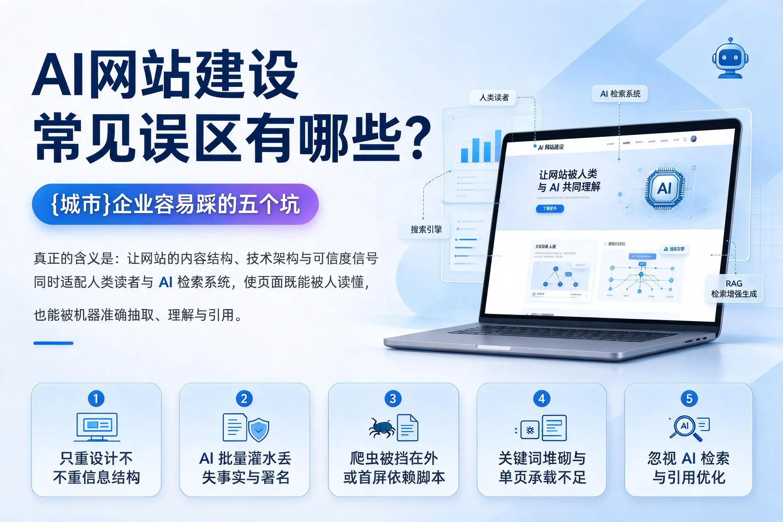 AI网站建设常见误区有哪些？揭阳企业容易踩的五个坑