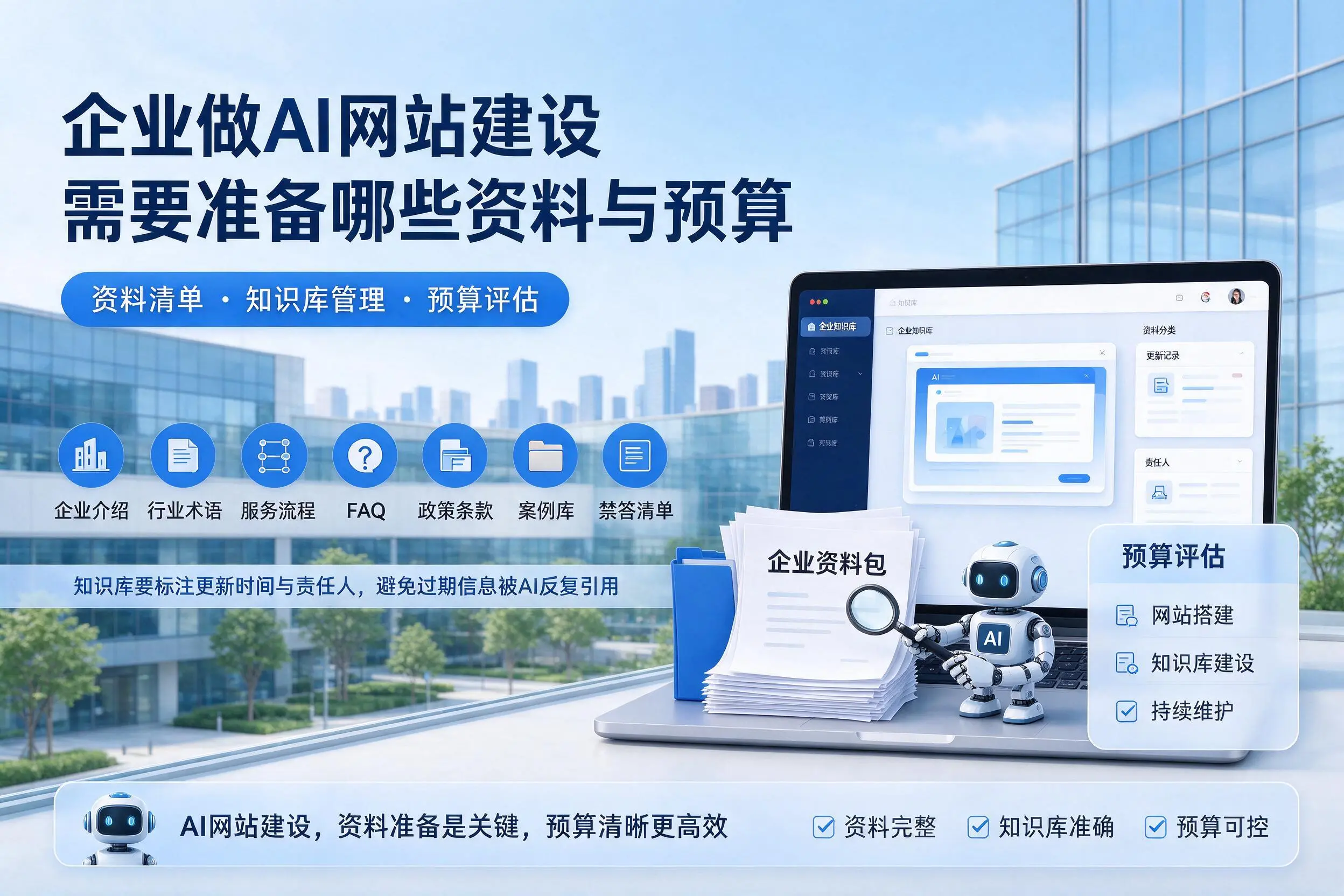 揭阳企业做AI网站建设需要准备哪些资料与预算
