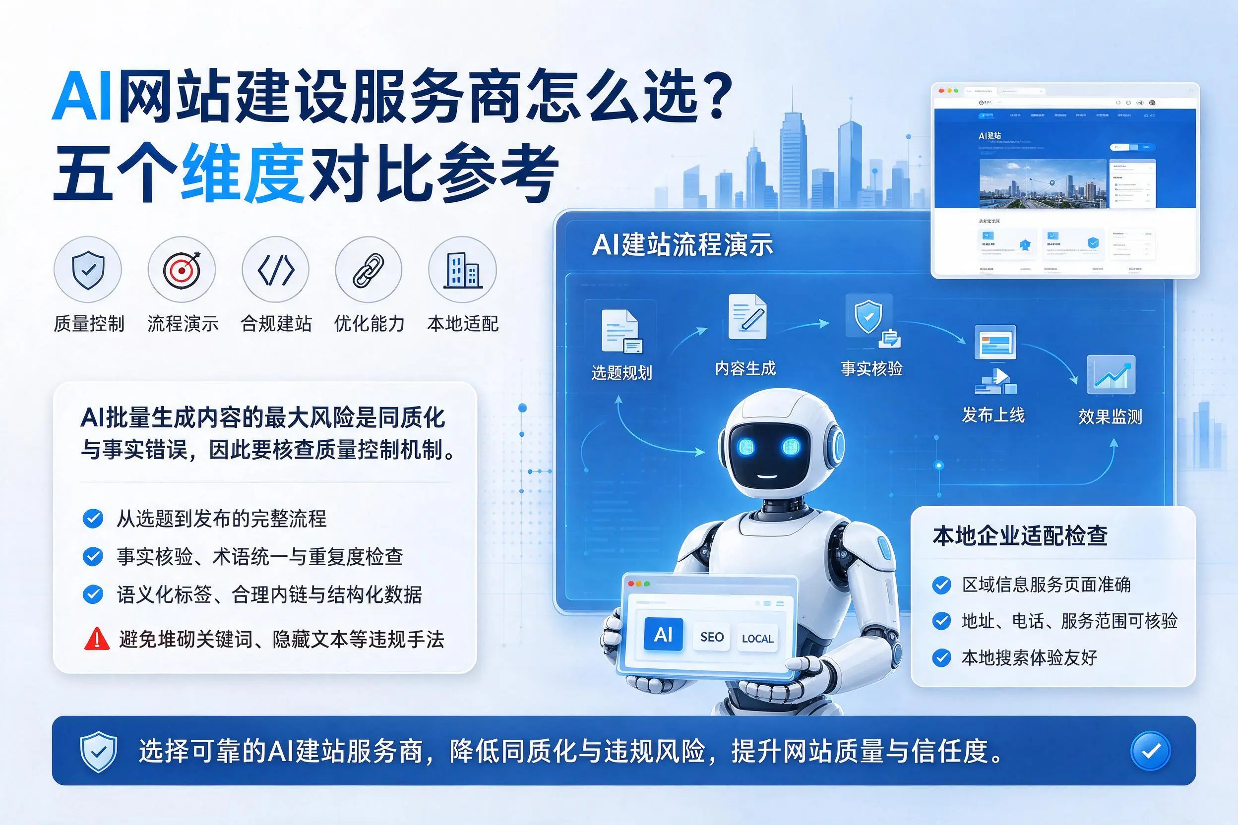揭阳AI网站建设服务商怎么选?五个维度对比参考