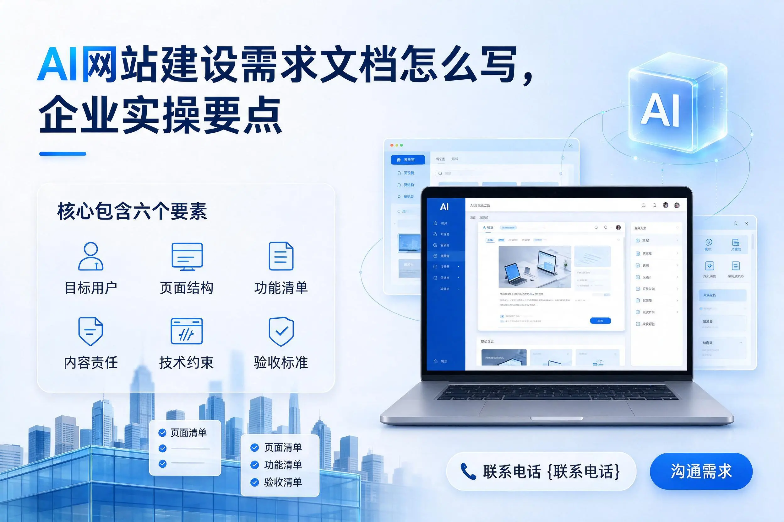 AI网站建设需求文档怎么写，揭阳企业实操要点